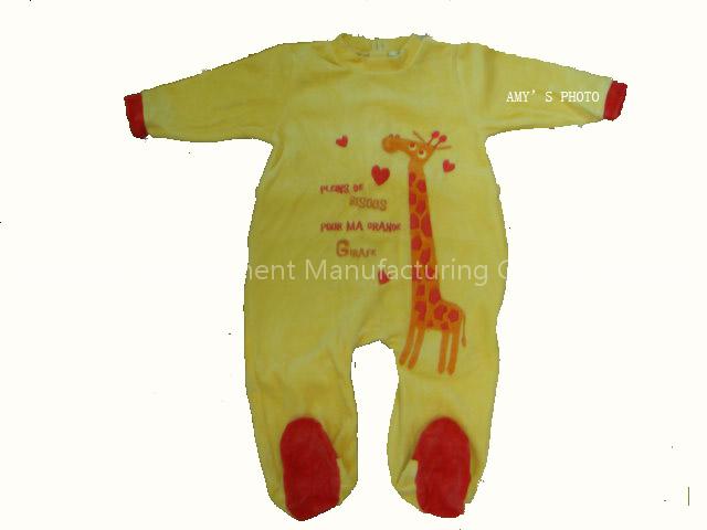 baby velour romper