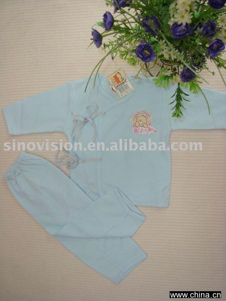 100% cotton double knit baby suit