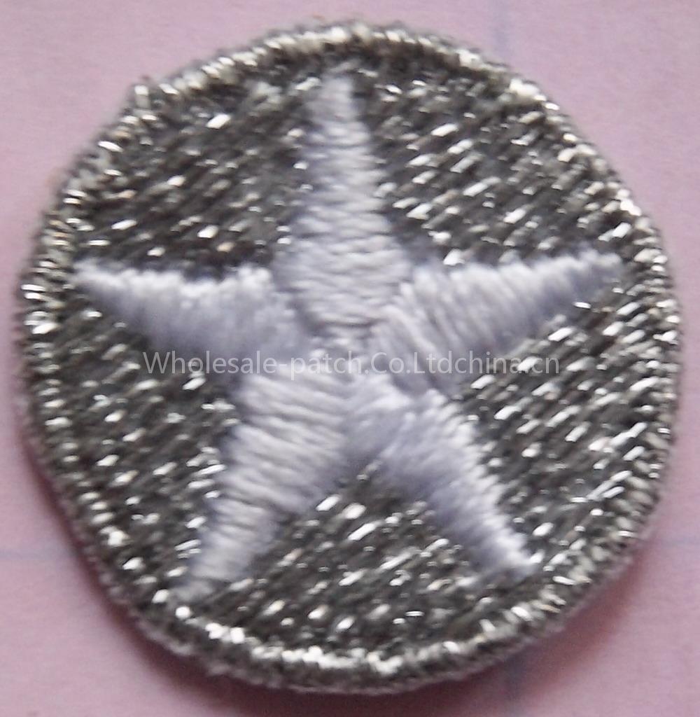 plastic backing embroideried patch