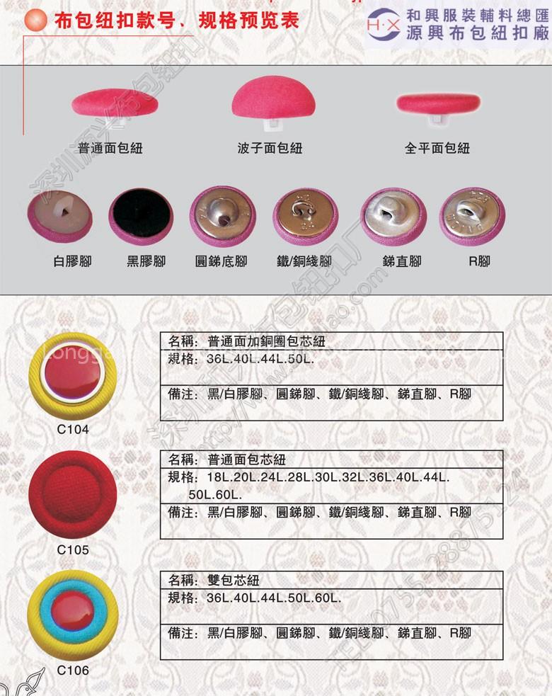 Fabric Covered Buttons ,Cloth covered buttons