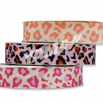 leopard grosgrain ribbon