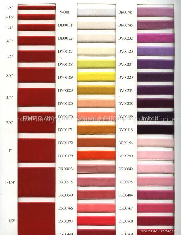 Velvet Ribbon 100%Polyester