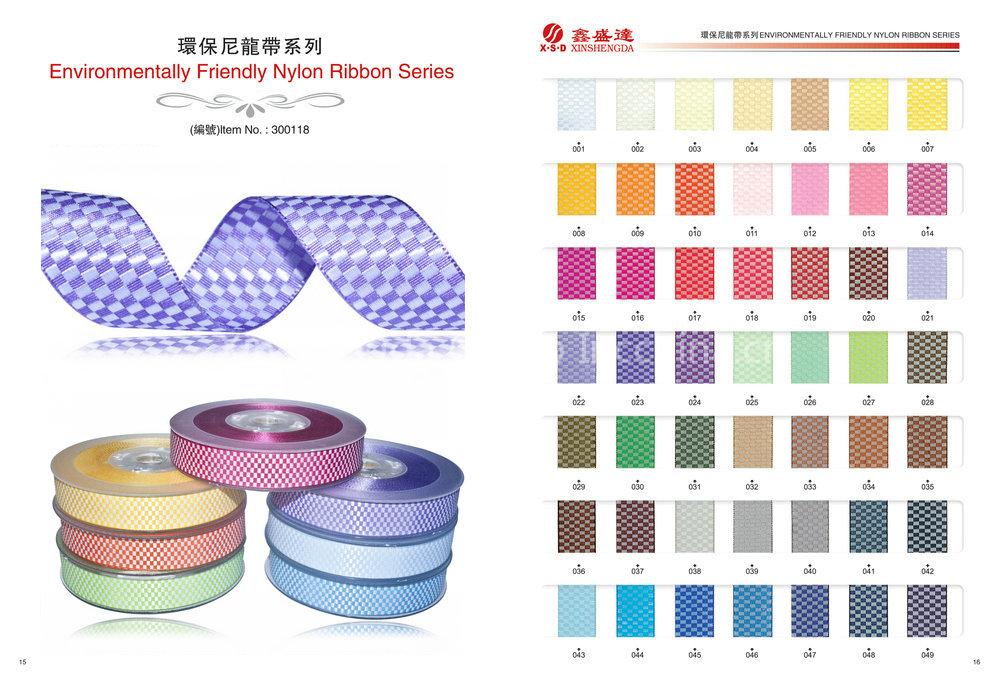 Nylon Polyester Check Ribbon