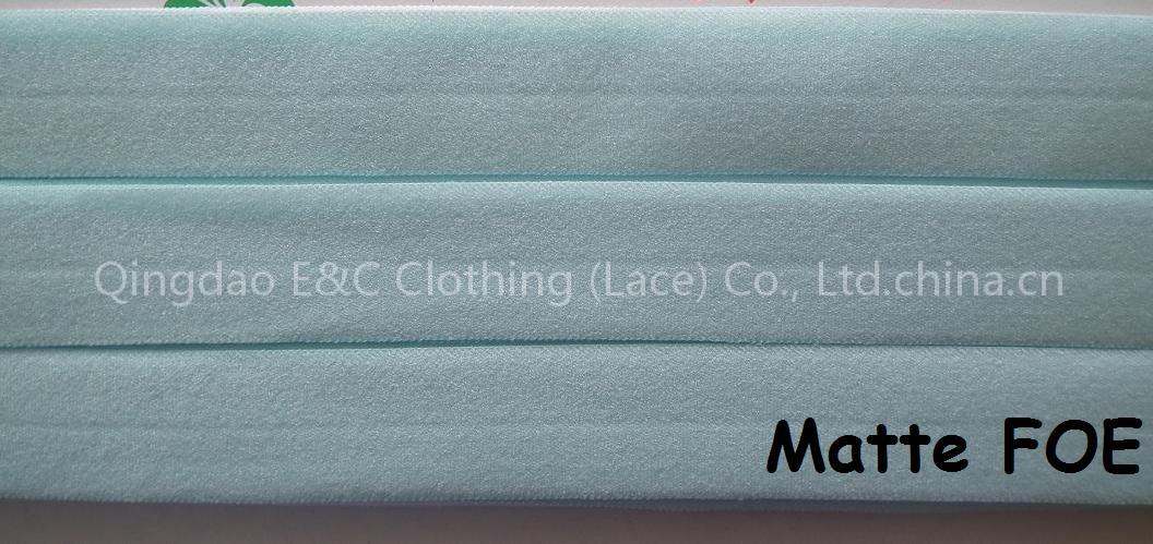 Foldover Elastic-shiny or matte