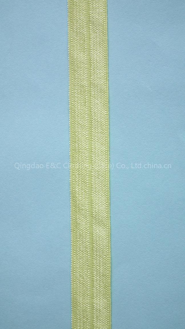 Foldover elastic-shining finished tape
