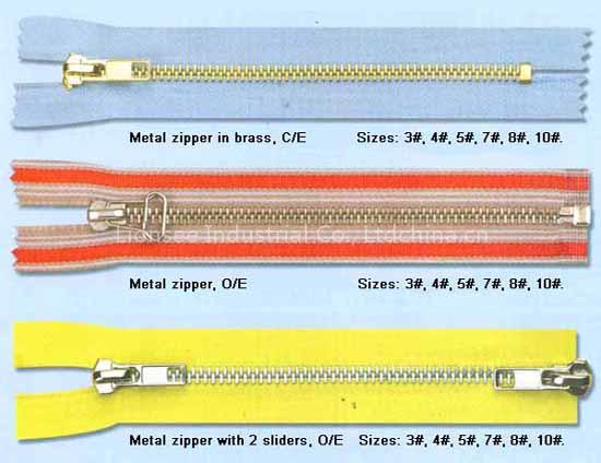 Metal Zippers