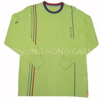 Mercerized cotton long sleeve T-shirt