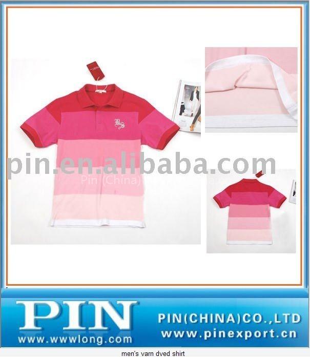 men's yarn dyed shirt