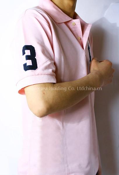 Authentic Men's RL Style Cotton Polo Shirts,pink