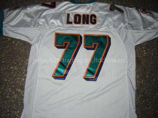 #77 Jake long Miami Dolphins blue nfl jersey