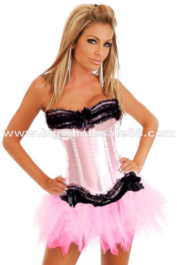 Corset with full skirt-3