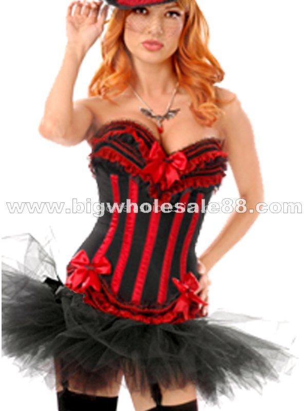 Corset with full skirt-2