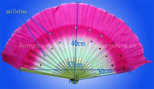 traditional chinese silk dance fan
