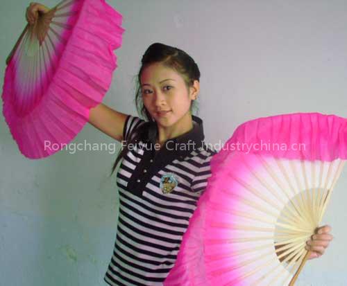 bamboo silk dancing fan, flutter