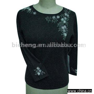 Ladies' Long Sleeve Knitted Pullover