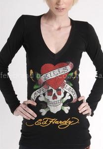 wholesale ED Hardy long sleeve t-shirt woman