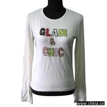 95% Cotton 5% Spandex Stretch Jersey Ladies' T-Shirt