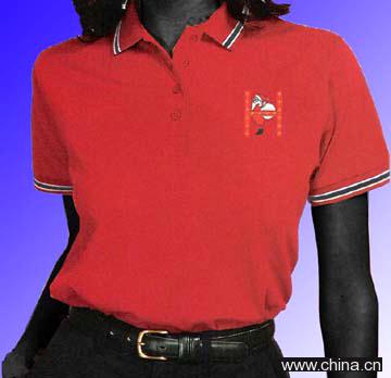 Oxford Mercerized Cotton Pique Knit Shirts With Striped Collar