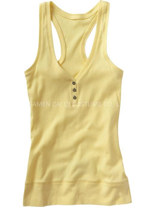 Ladies' Rib Racer Back Tank Tops