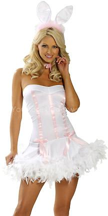 8003-lovely rabbit costume with delicate accouterment