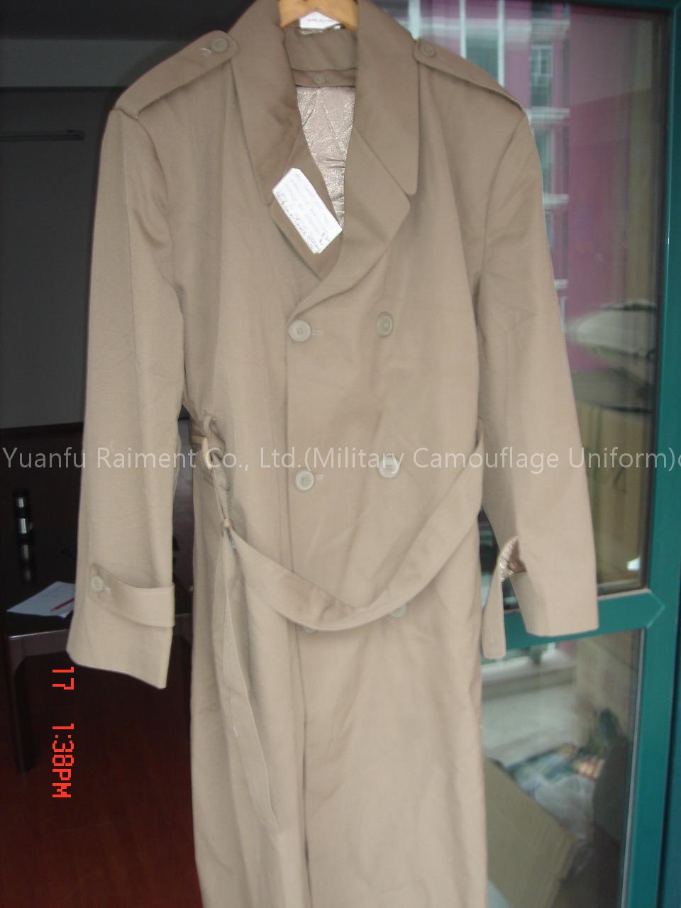 Military Police Khaki Wool Woolen Overcoat Wool coat