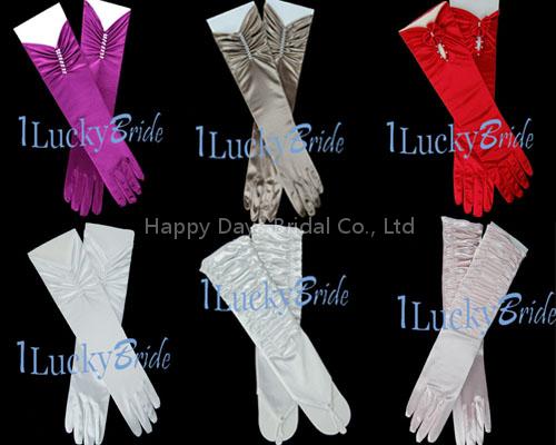Wedding Gloves, Bridal Veil, and Wedding Products with Customer Expected Colors (Xnst038)