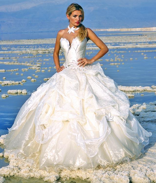 ivory embroidery wedding dress