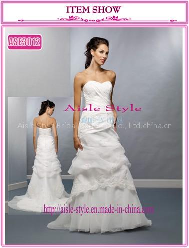 Strapless Wedding Dress--Ase3012