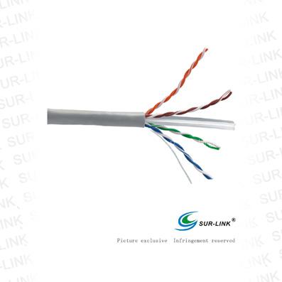 LAN Cable UTP Cat.5e Solid, Grey, 24AWG