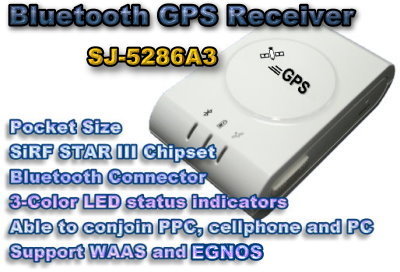 Taiwan Bluetooth GPS Receiver Sirf Star III