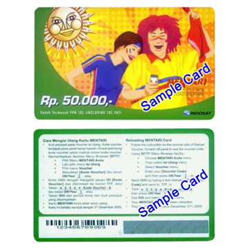PVC or Paper Scratch Card