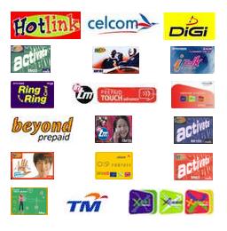 Malaysia Reload Phone Cards