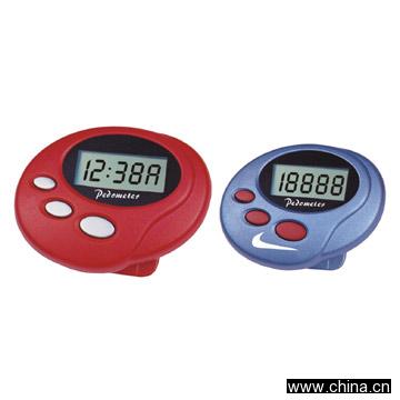 Pedometer With Clock