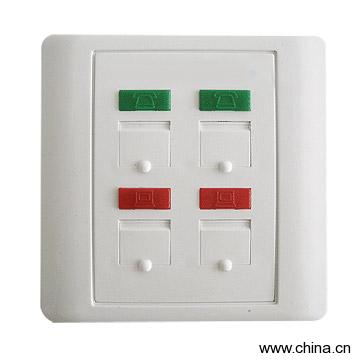 Four Port Wall Plate
