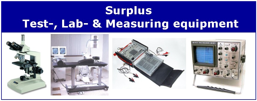 Netherlands Surplus Test, Laboratory And Measuring Equipment