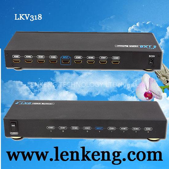 LKV318 1x8 HDMI splitter - HDMI 1.3