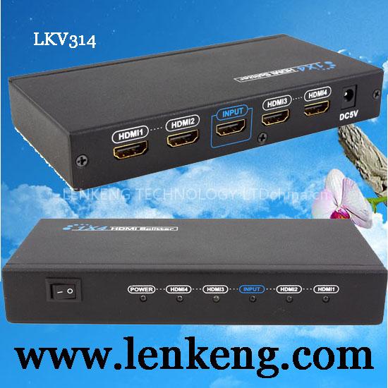 LKV314 1x4 HDMI splitter-HDMI 1.3