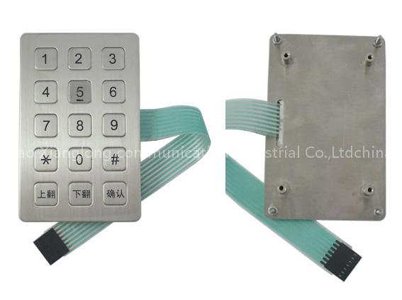 stainless steel keypad