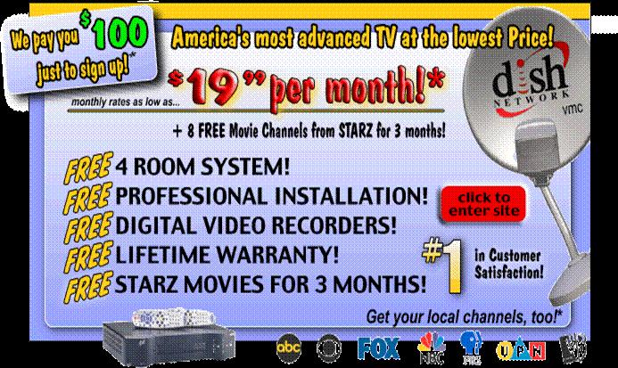 United States Free Dish Network Satellite System