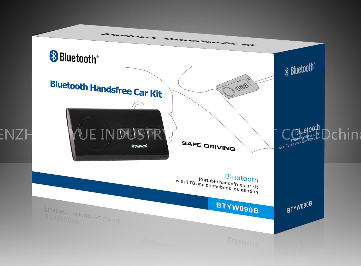 Wireless hands-free and headset blue tooth car kit