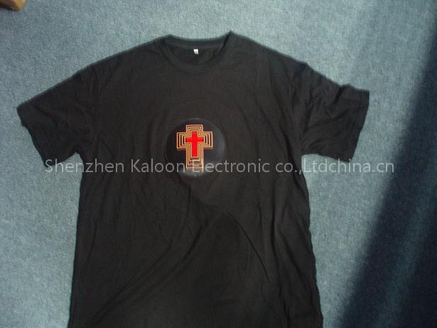 led flashing and sound activated t shirt