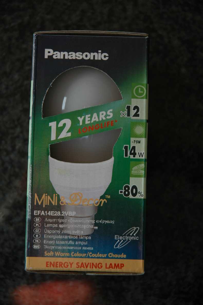 United Kingdom Panasonic Energy Saving Lamp