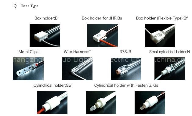 Quartz Infrared Heater Lamps for Industry Heating