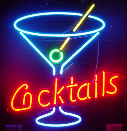 China (Mainland) Cocktails Cup Neon Sign