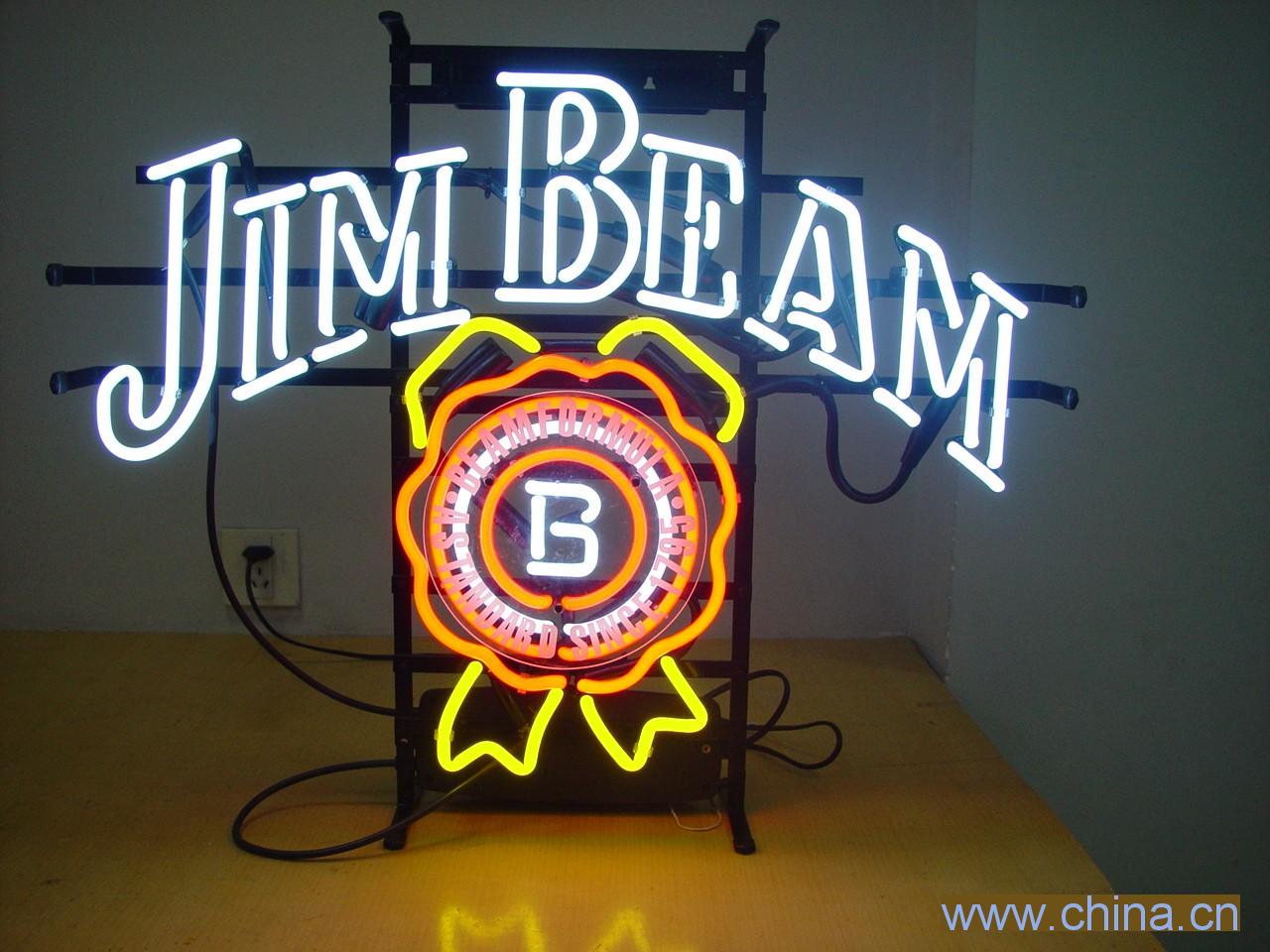 Jim Beam neon sign