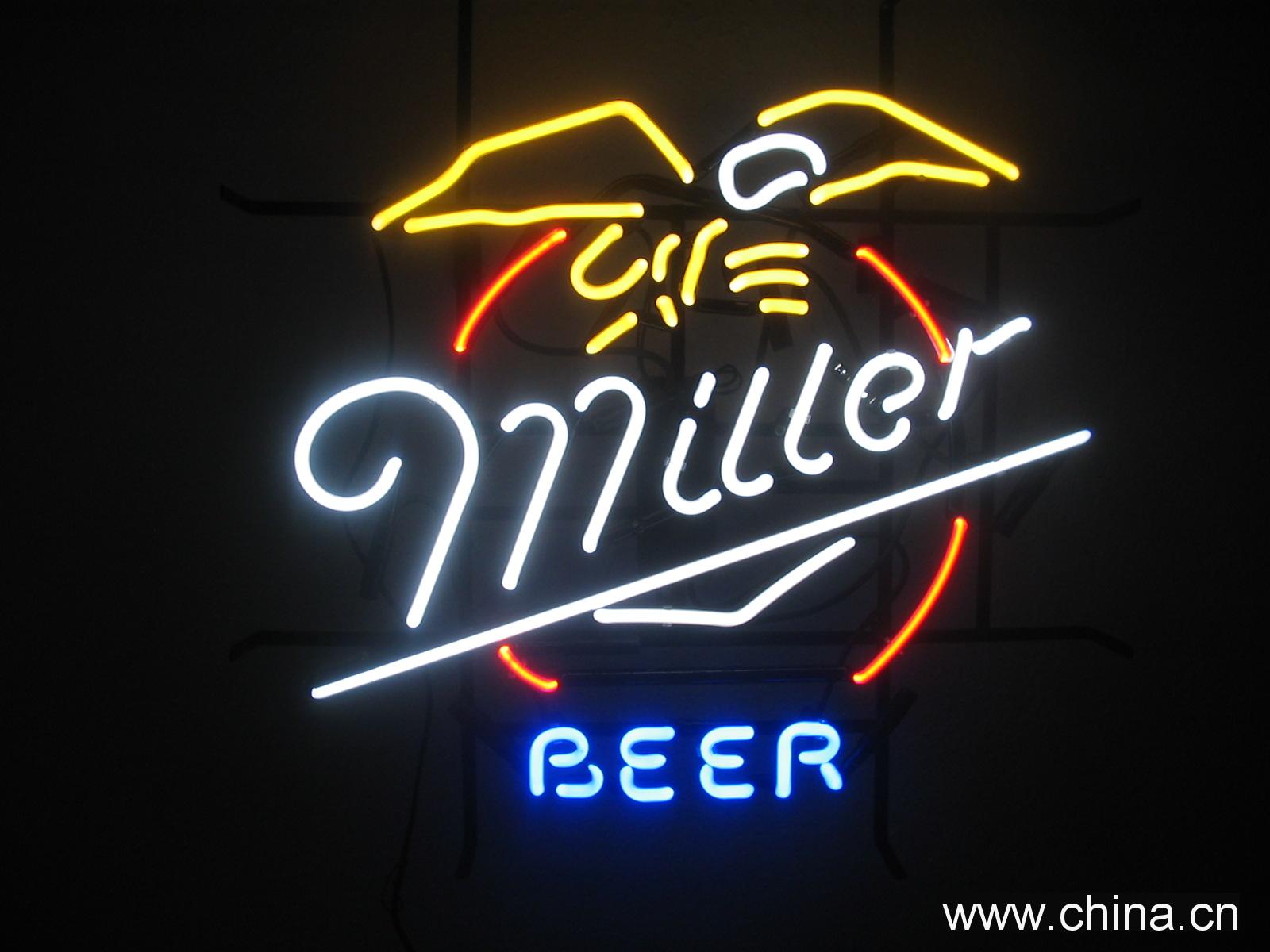 Miller neon sign