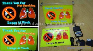EL Flashing No Smoking