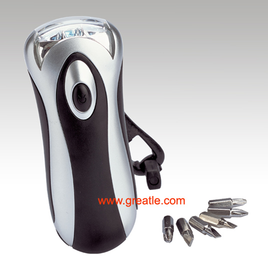 China (Mainland) Tool Type Dynamo Flashlight With Mobile Phone Charger