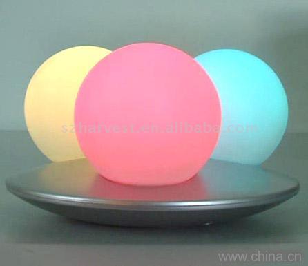 Three Color Changing Ball Light with Base