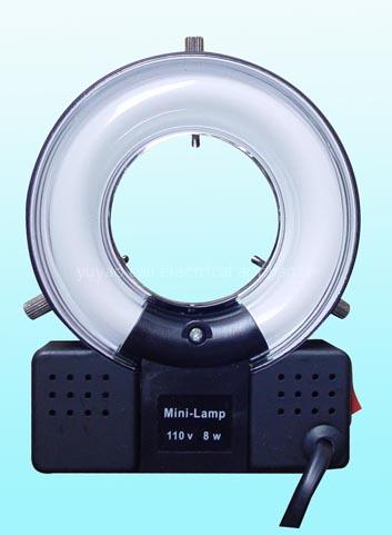 8W black microscope ring fluorescent light